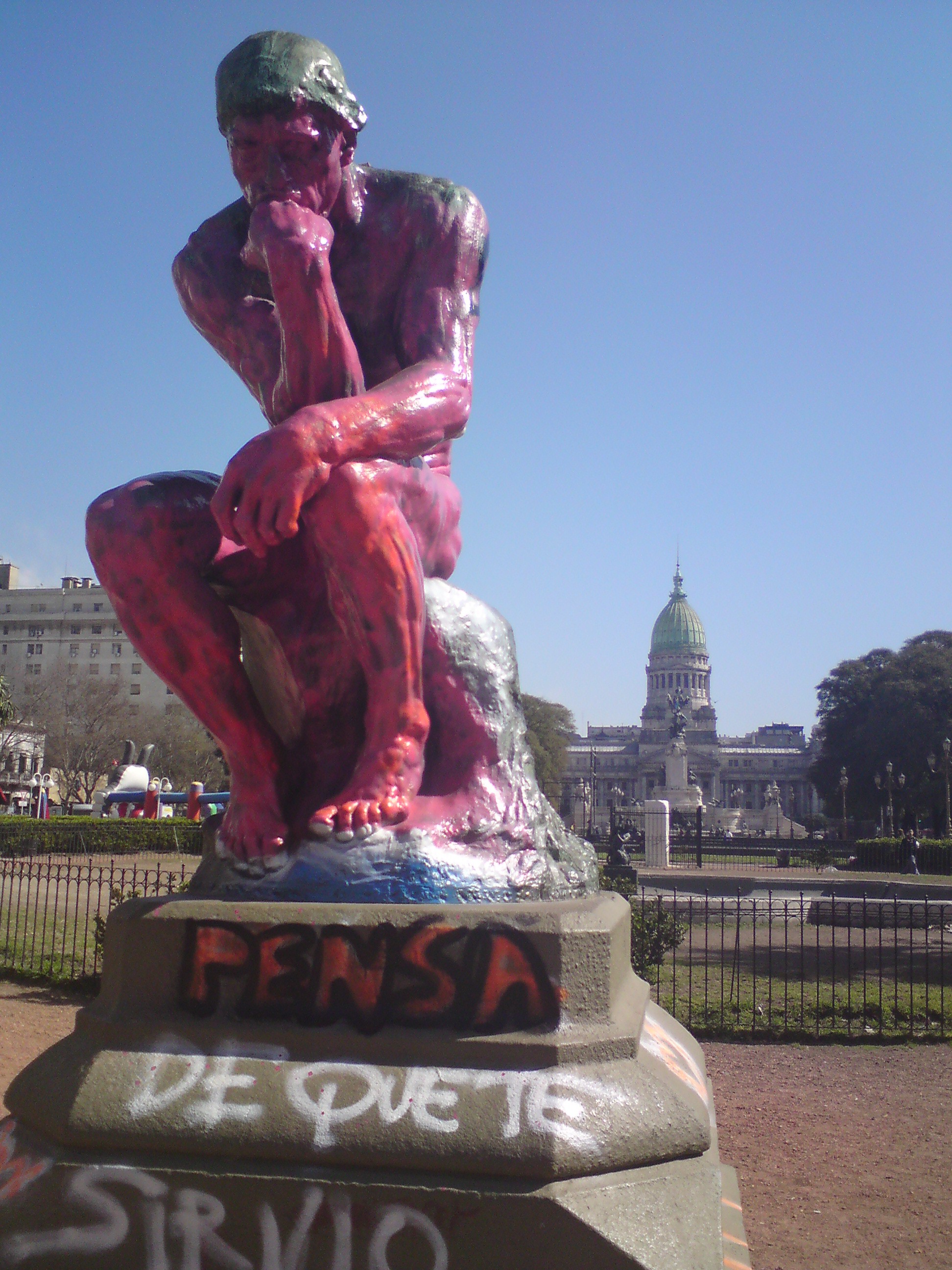 Rodin's Thinker, Plaza De Congreso | Buenos Aires Local Tours