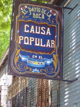 Filete sign, La Boca