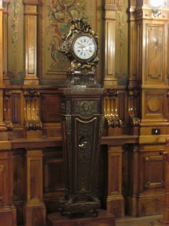 Louis XIV clock in the library